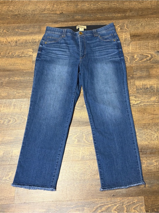 Democracy Denim - Democracy Ab Technology Jeans Womens 16 Cropped Straight Leg Raw Hem Stretch